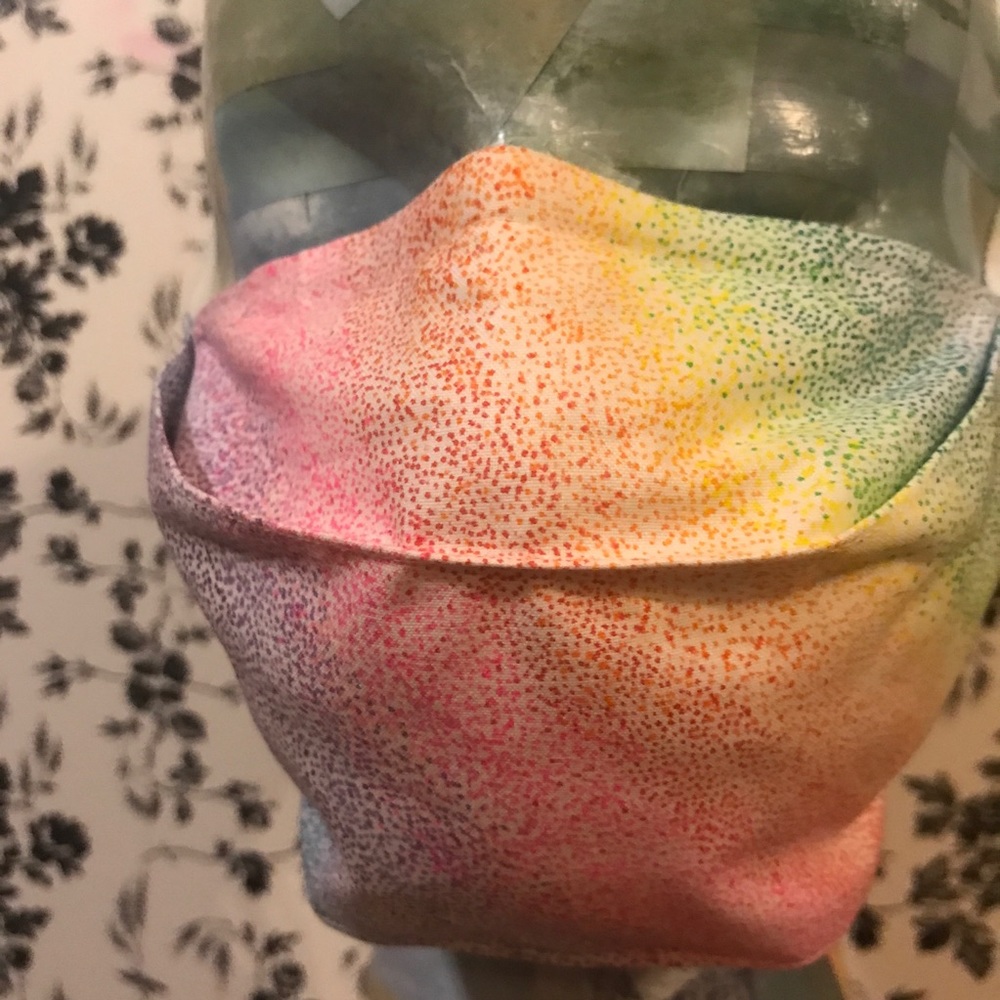 Cotton Adult Rainbow Face Mask